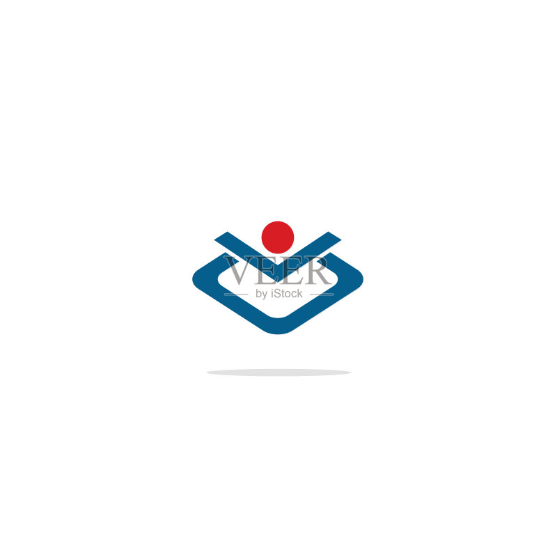 抽象线条方形logo图标素材