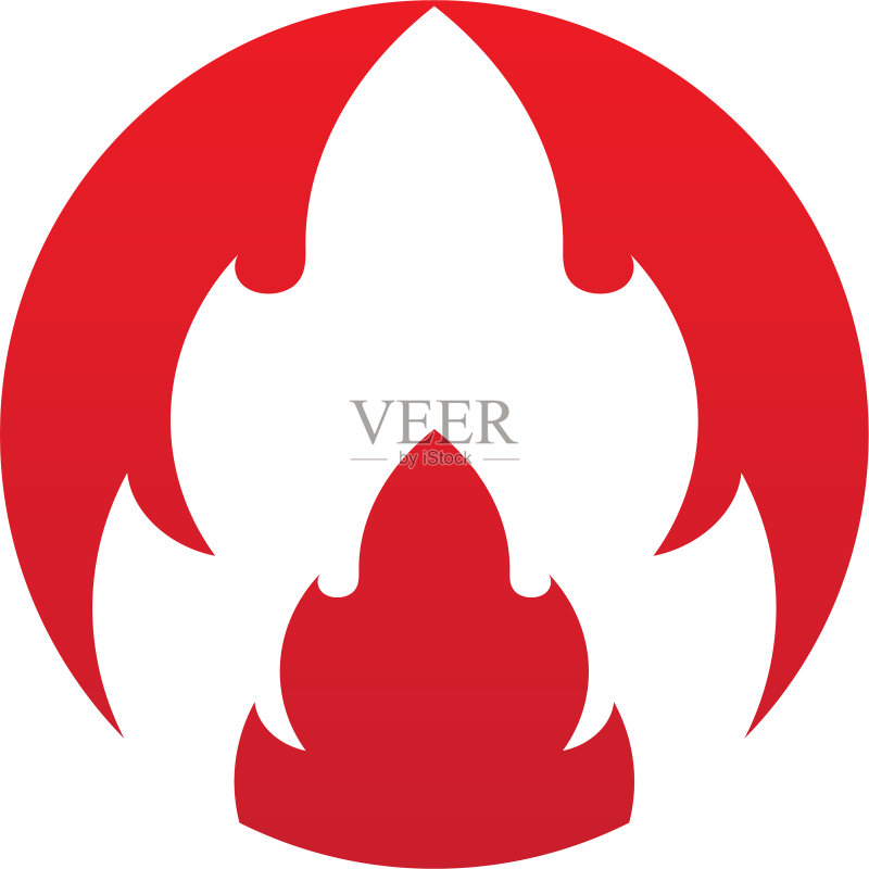 火火焰标志模板图标油气和能源图标素材