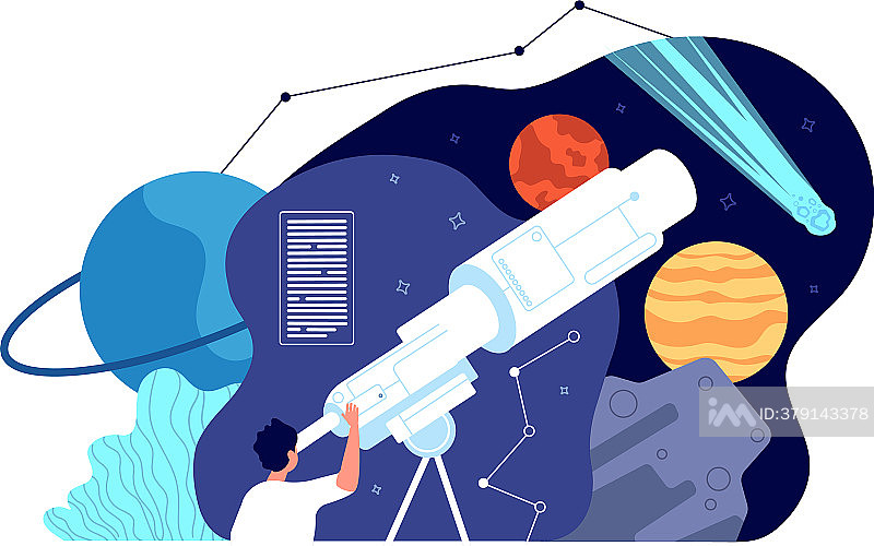 天文学星系探索发现设计元素图片