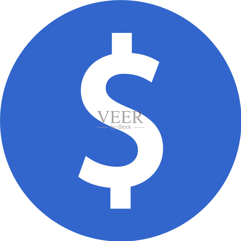 美元硬币图标图标素材