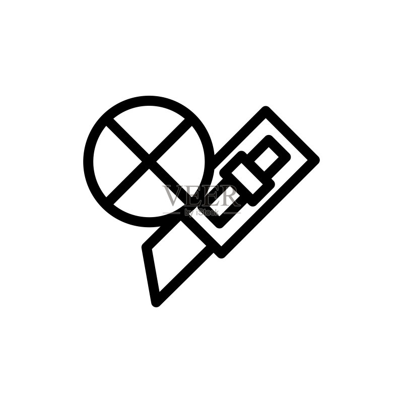 切割图标模板矢量图图标素材
