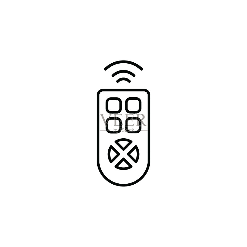 遥控器图标矢量图图标素材