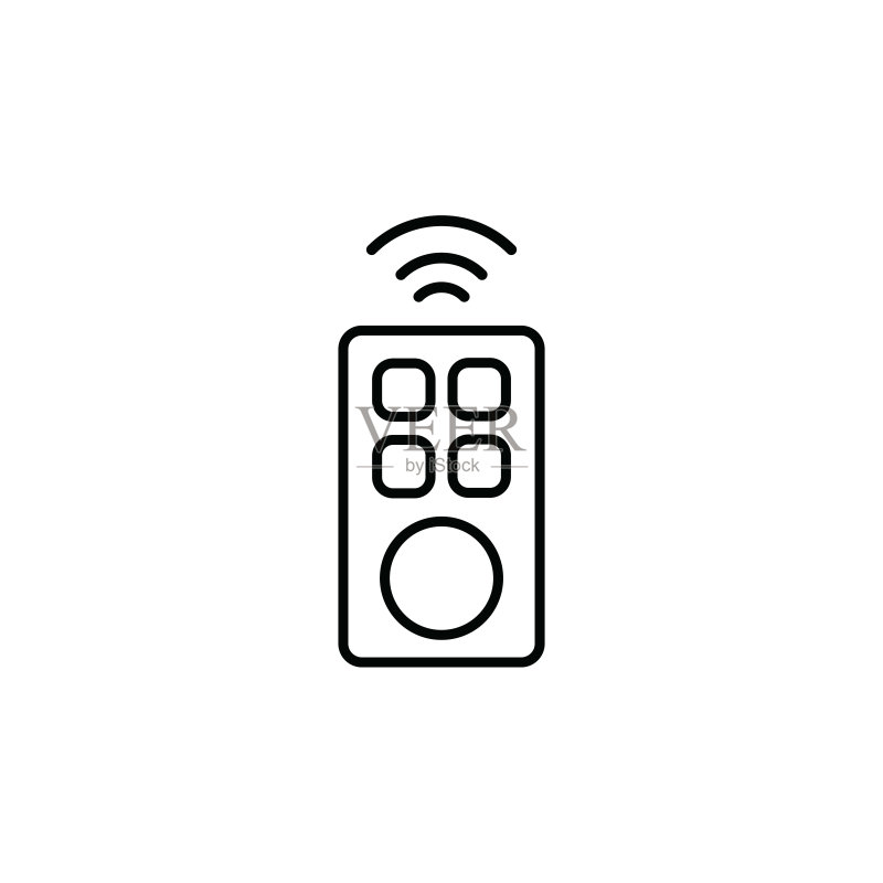 遥控器图标矢量图图标素材
