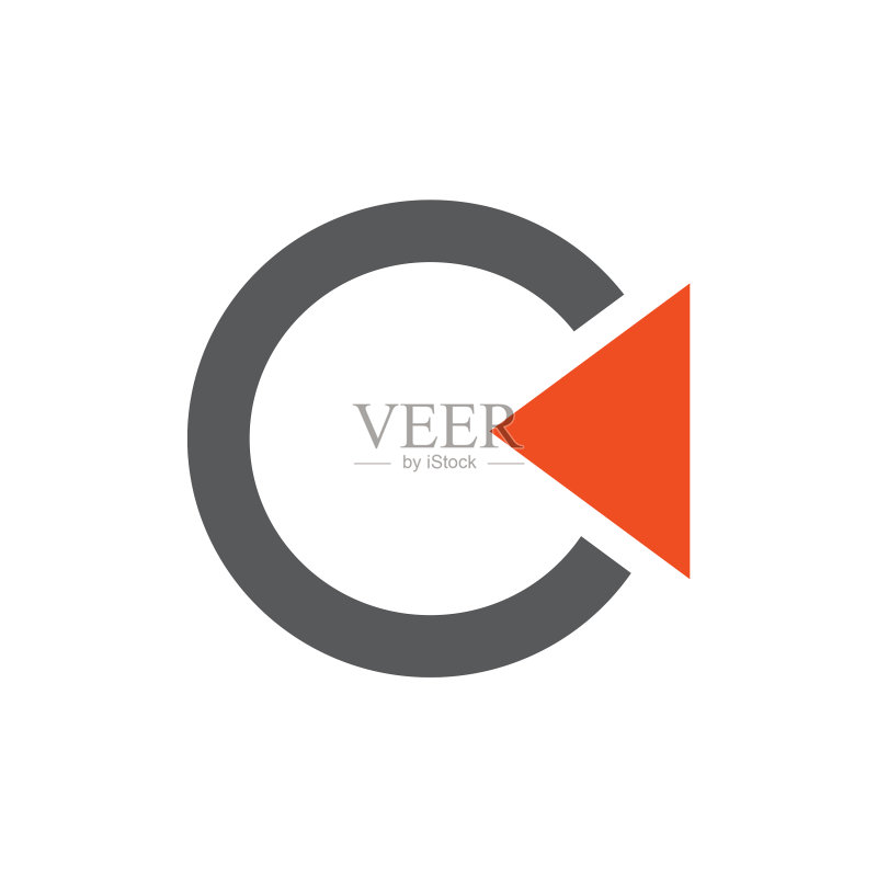 C字母首字母logo设计模板图标素材