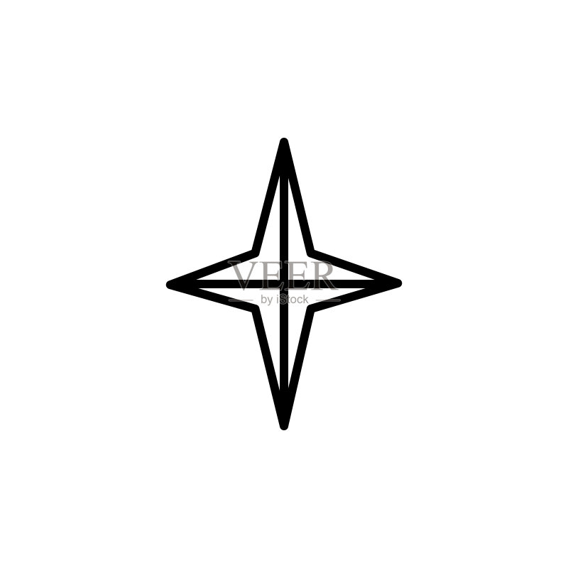 星星图标矢量图模板图标素材
