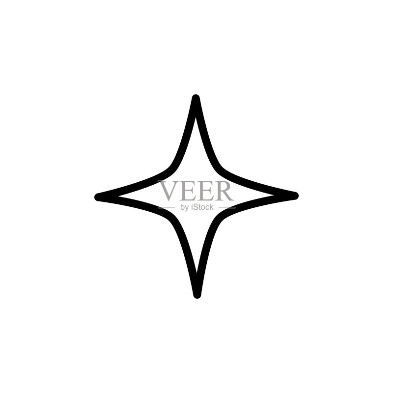 星星图标矢量图模板图标素材