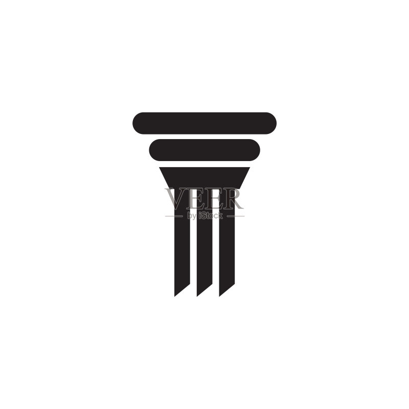 柱子图标Logo设计模板图标素材
