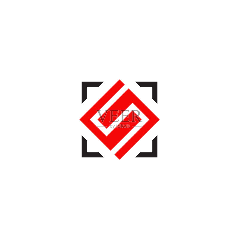 S字母首字母图标标志设计模板图标素材
