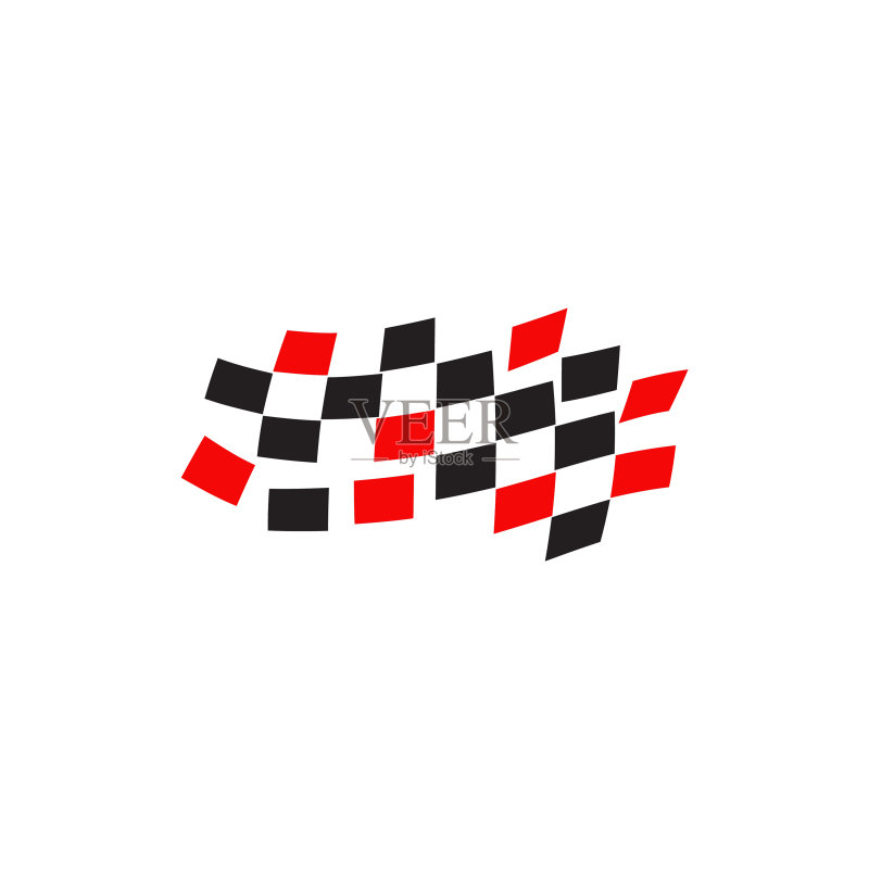 赛车旗帜图标logo设计图标素材