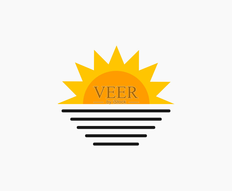 海上日落太阳图标图标素材