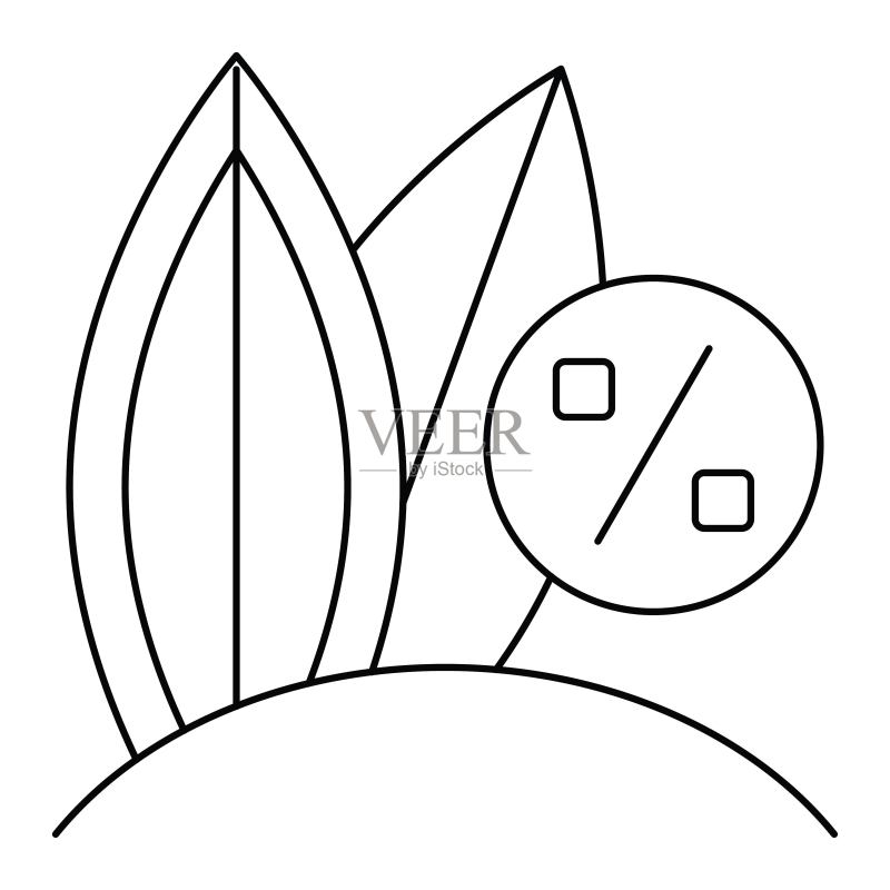 海滩冲浪板图标，夏季促销相关矢量图标素材