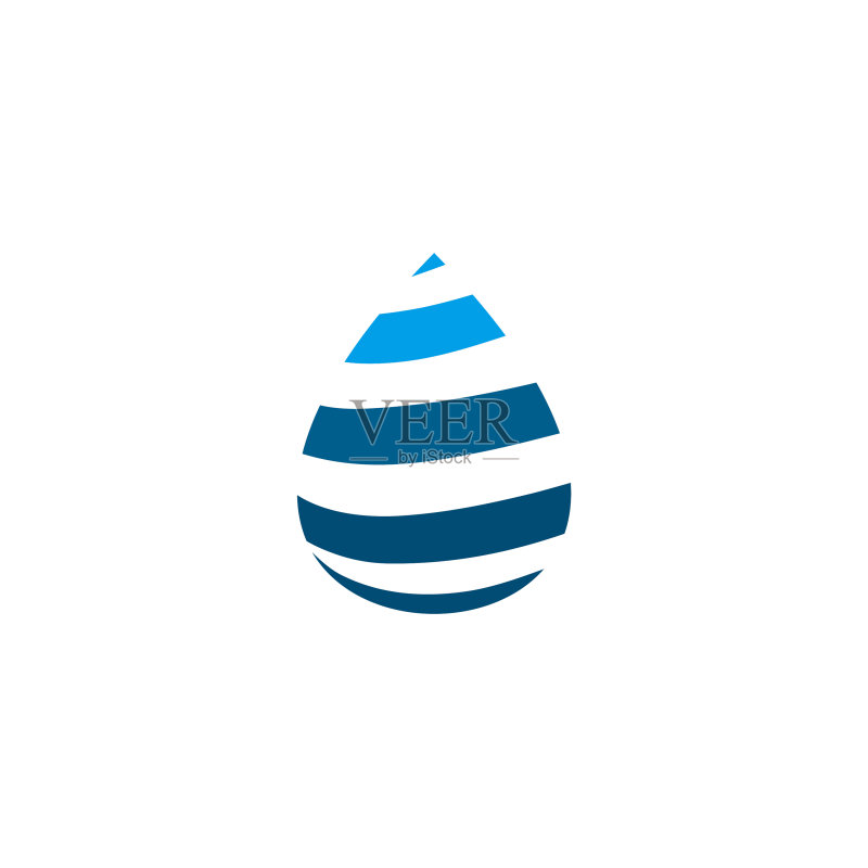 水滴图标logo设计模板图标素材