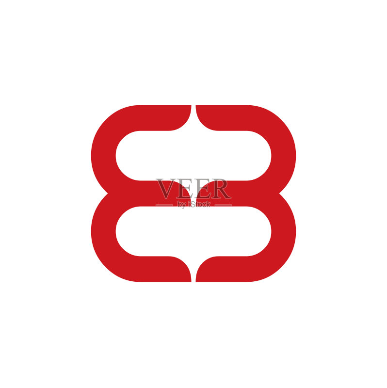 EE字母首字母图标标志设计模板图标素材
