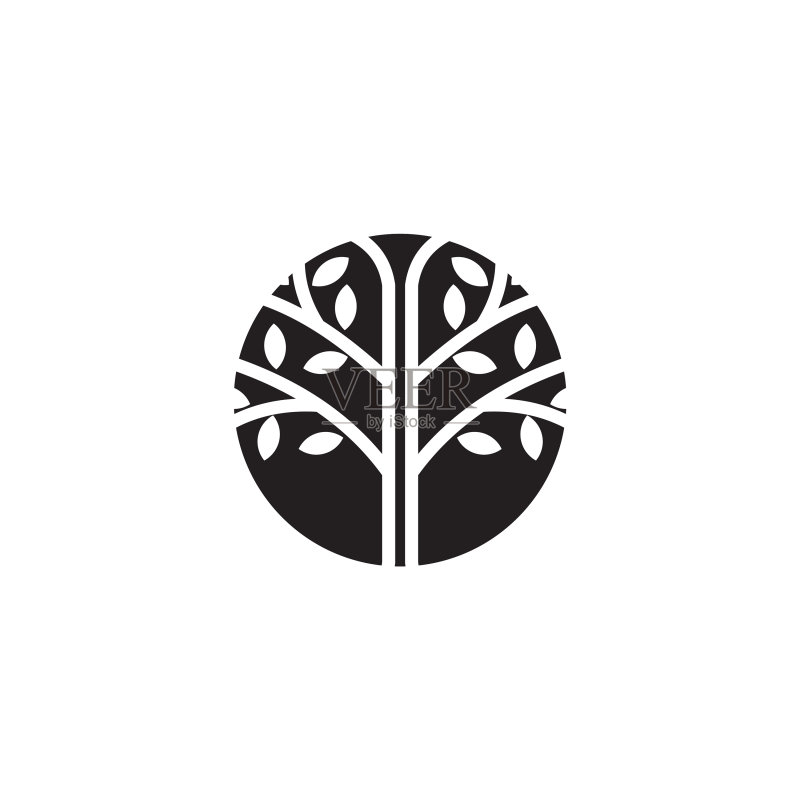 树木Logo设计灵感模板图标素材