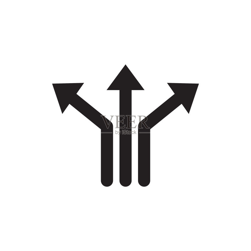 箭头路径图标Logo设计模板图标素材