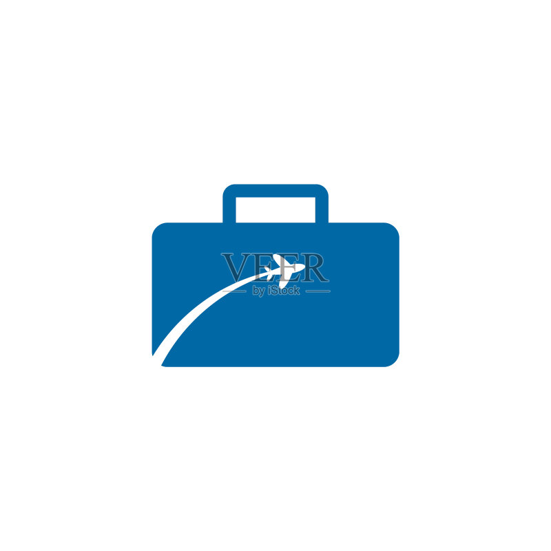 带有飞机图标的旅行公司Logo设计图标素材