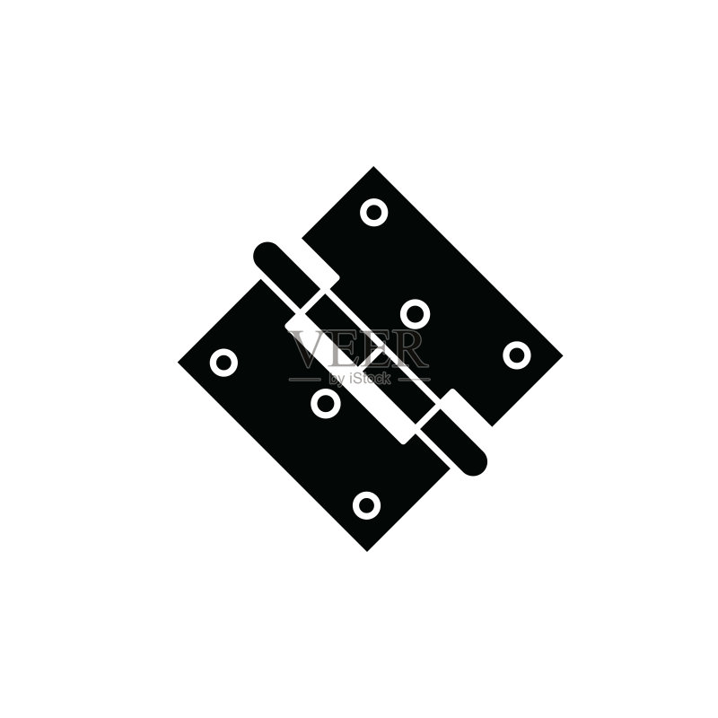 铰链图标矢量插画模板图标素材