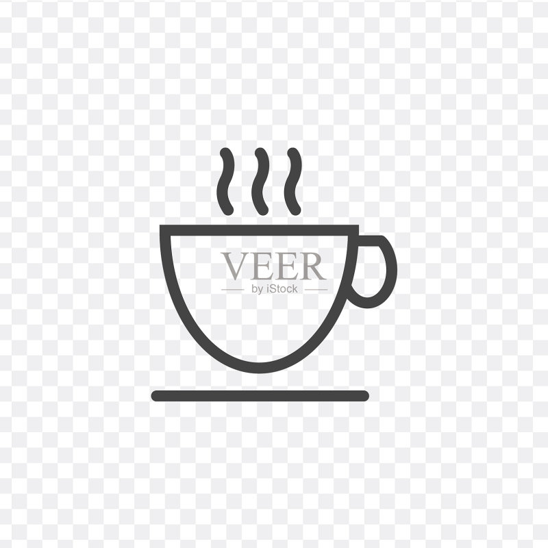 热饮杯茶线条图标咖啡杯轮廓样式图标素材