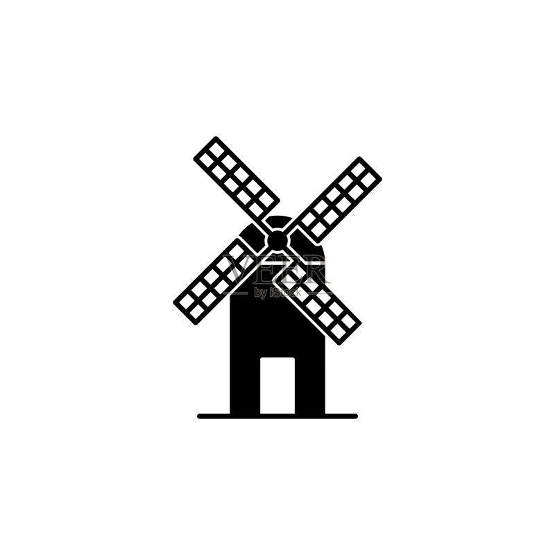 风车图标，插图设计模板图标素材