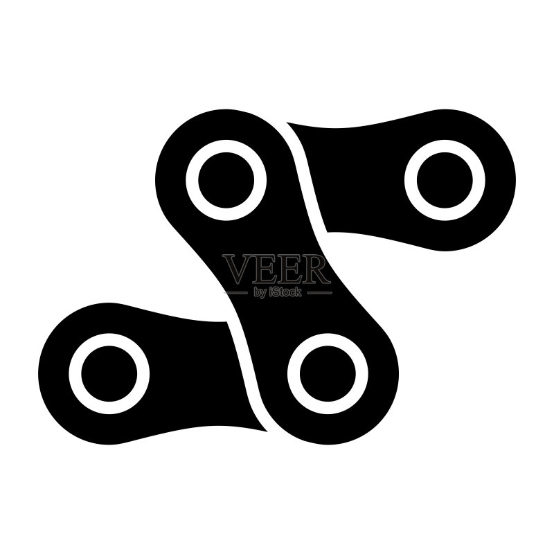 自行车链条图标矢量图设计图标素材