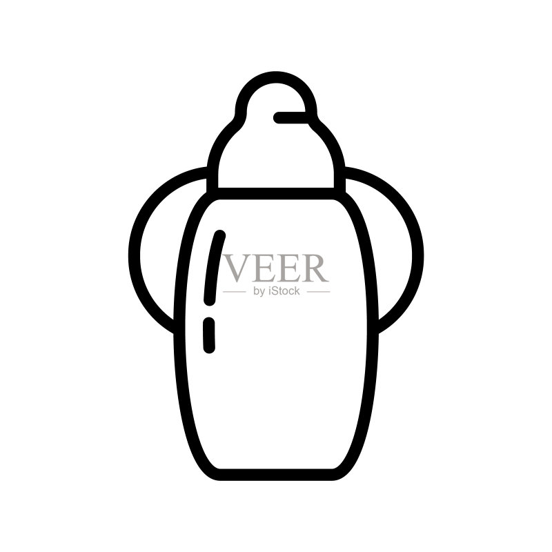 塑料婴儿饮水器图标图标素材