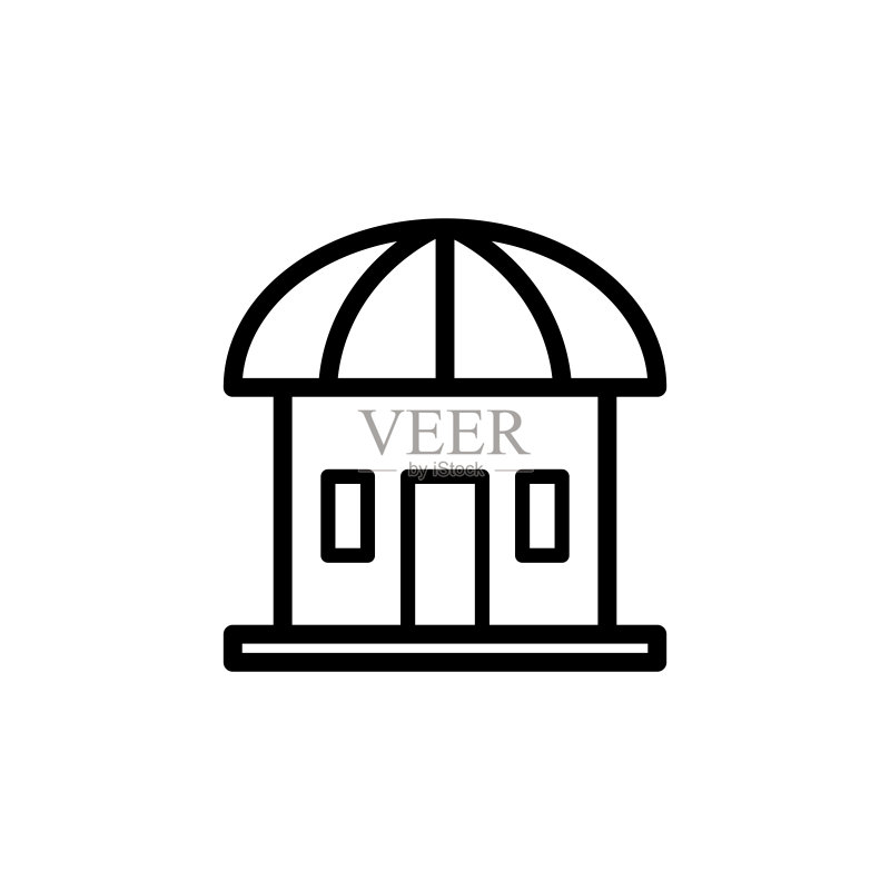 商店图标设计矢量模板图标素材