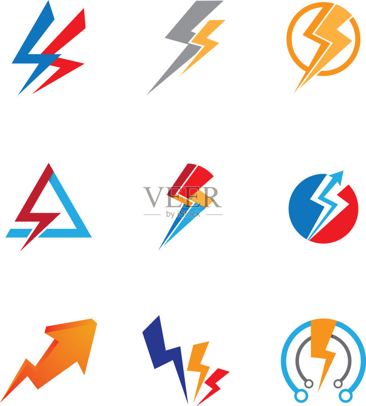雷电图标图标素材