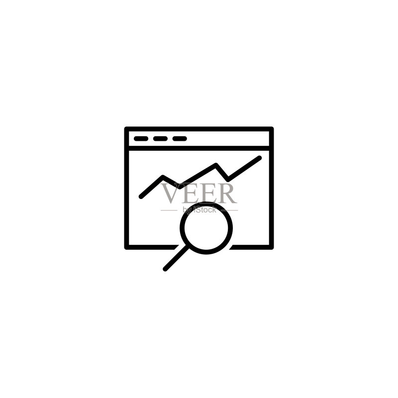 SEO搜索引擎优化图标矢量图图标素材