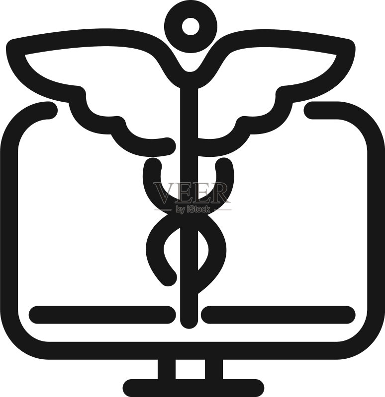 在线医疗健康援助热线图标素材