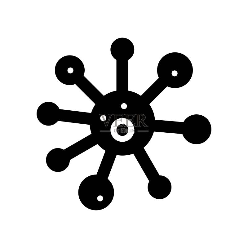 实验室病毒矢量实体设计图标图标素材