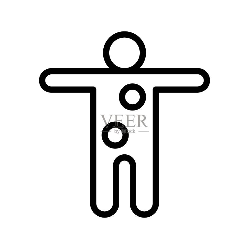 免疫系统图标。防止疾病、细菌感染。图标素材