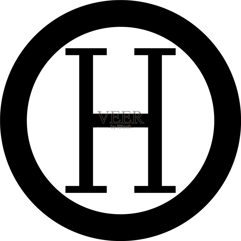 希腊字母ETA大写字体图标素材