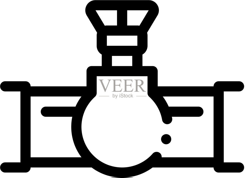 燃气设备图标轮廓图标素材