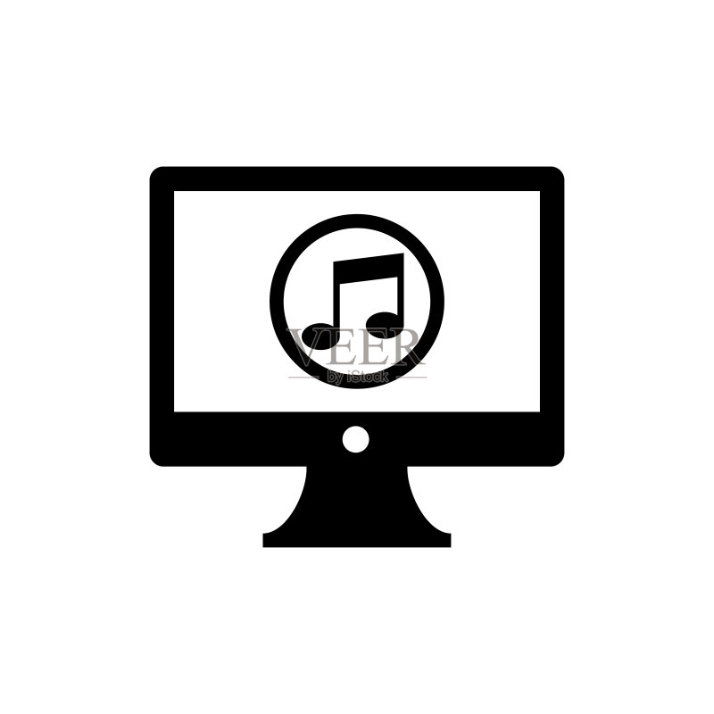 音频计算机图标(矢量图)图标素材