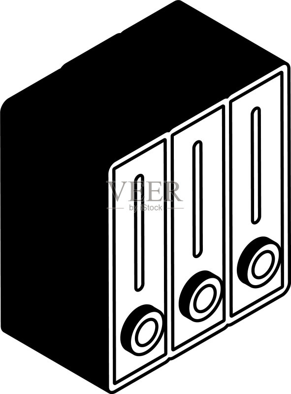 2.5D线条风格文件图标图标素材