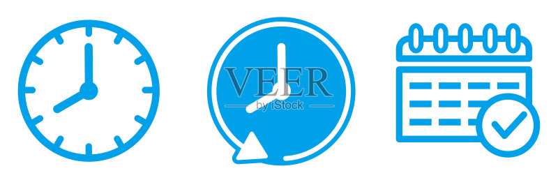 手表标志图标矢量图图标素材