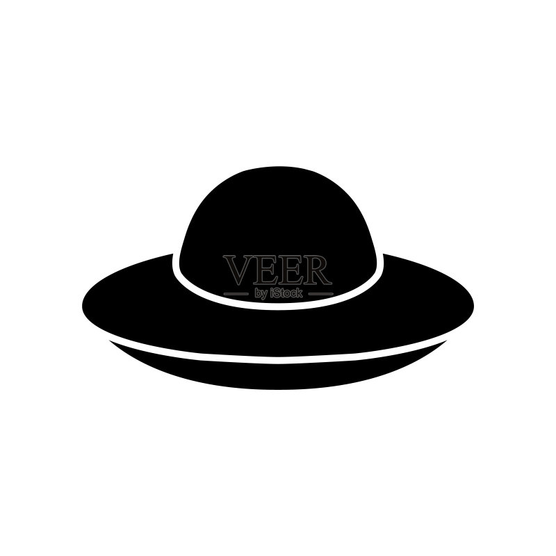白色背景上孤立的UFO图标飞碟标志图标素材