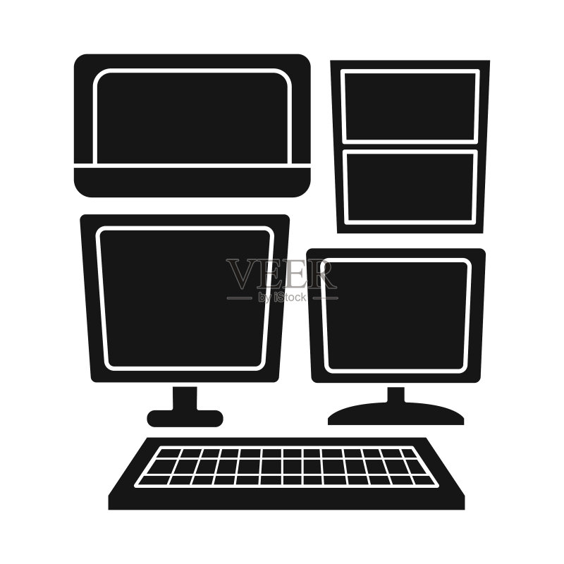 显示与PC图标网页图标素材
