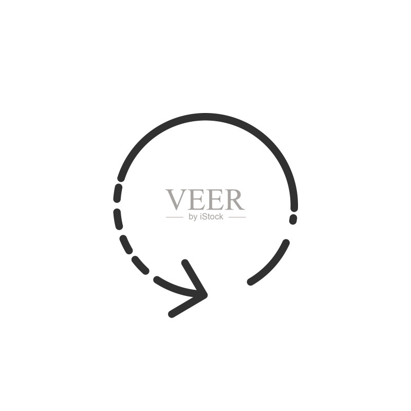 未来科技旋转箭头360度角度图标素材