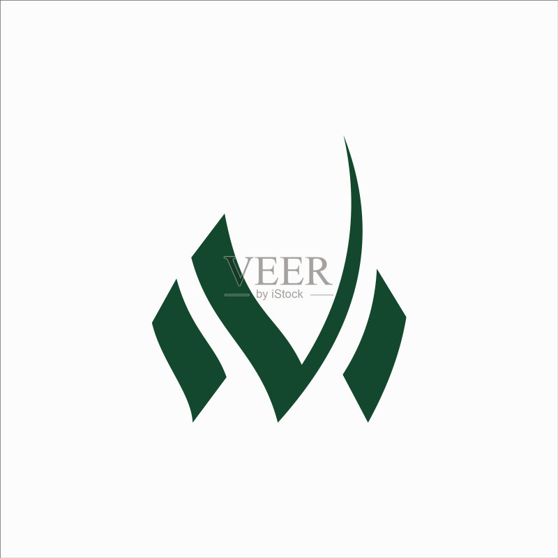 首字母MV或VM标志设计模板图标素材