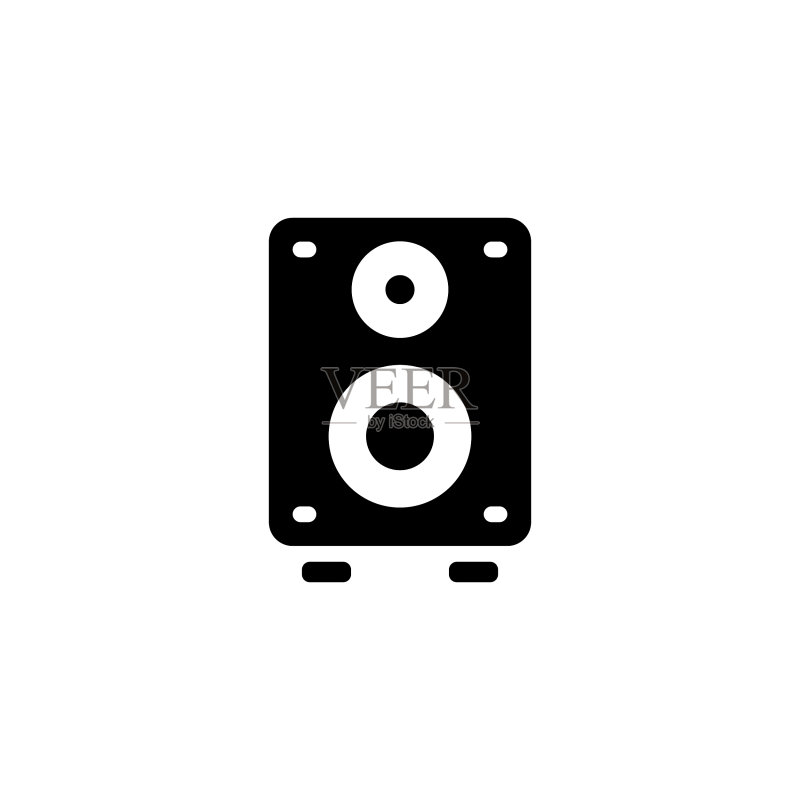 矢量音响扬声器图标标志图标素材