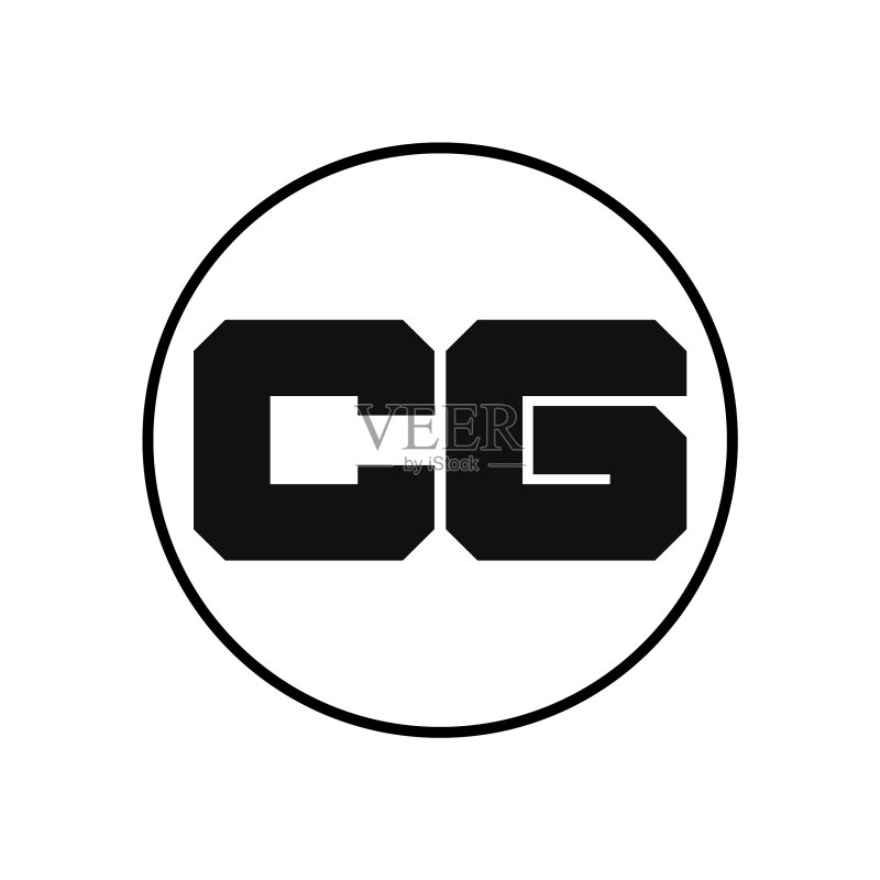 简约风格CG字母标志设计图标素材