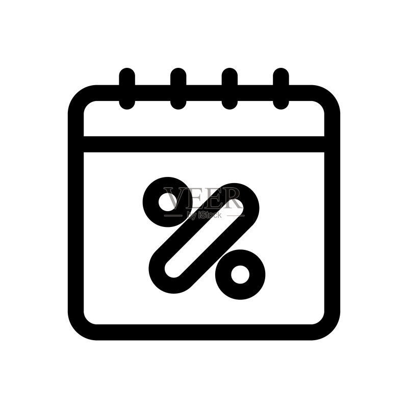 电商购物相关线性图标图标素材