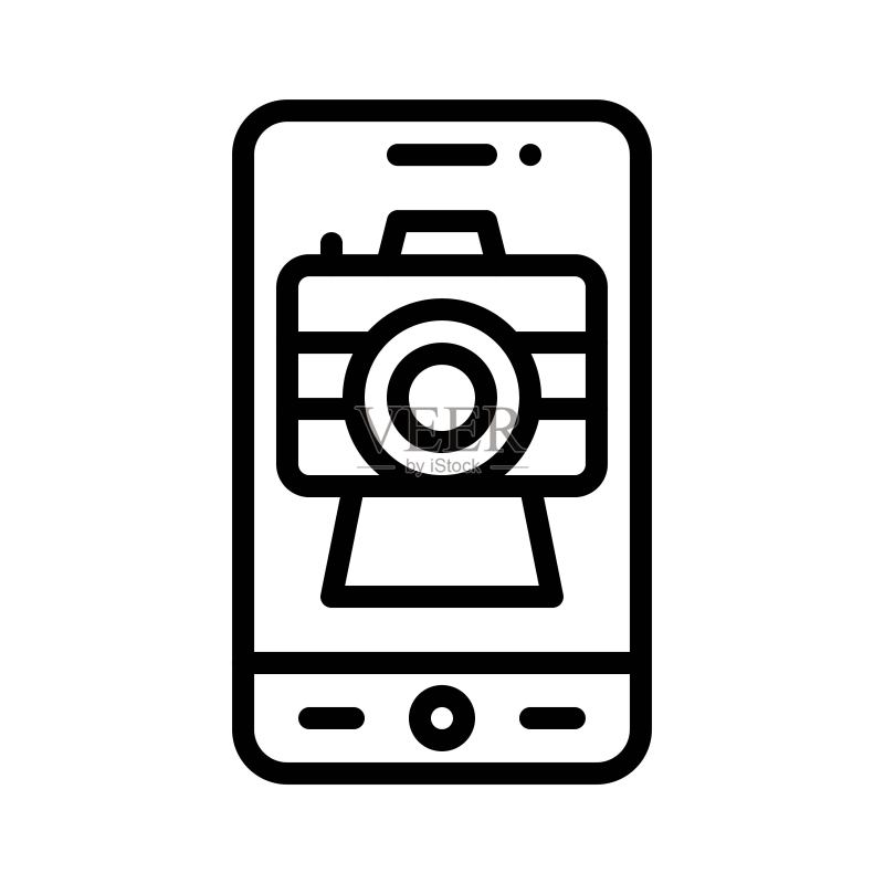相机App图标，移动应用矢量图图标素材