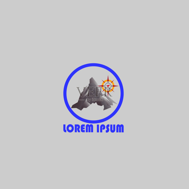 山峰Logo设计图标素材