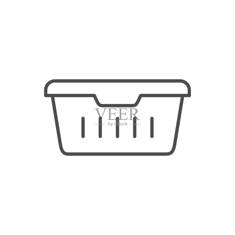 食品容器轮廓图标图标素材