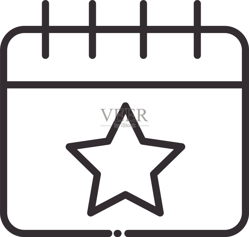 社交媒体日历数字网络图标素材