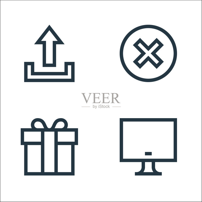 Web基础线性图标集图标素材