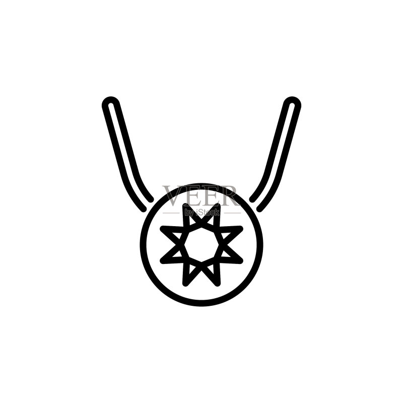 矢量项链图标.标志图标素材