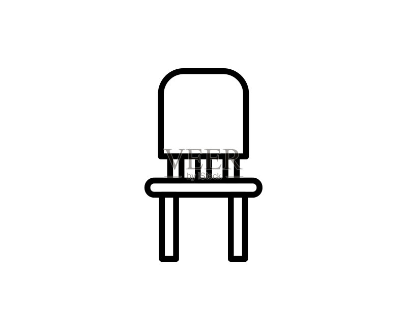 椅子线条图标图标素材